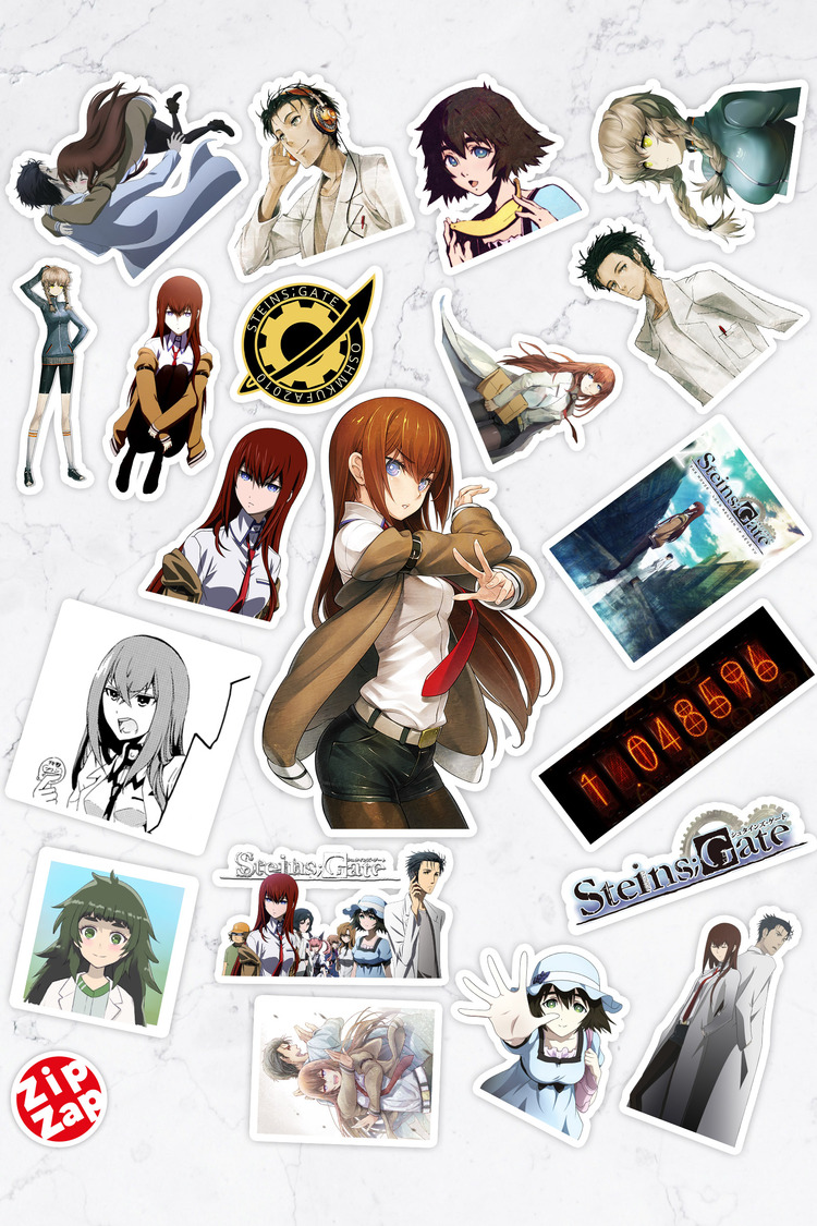 Steins Gate Anime Sticker Paketi (20 Sticker)