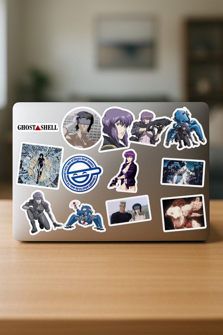 Ghost in the Shell Anime Sticker Paketi (20 Sticker)