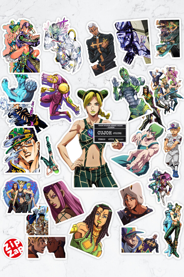 JoJo no Kimyou na Bouken part 6 Anime Sticker Paketi (25 Sticker)
