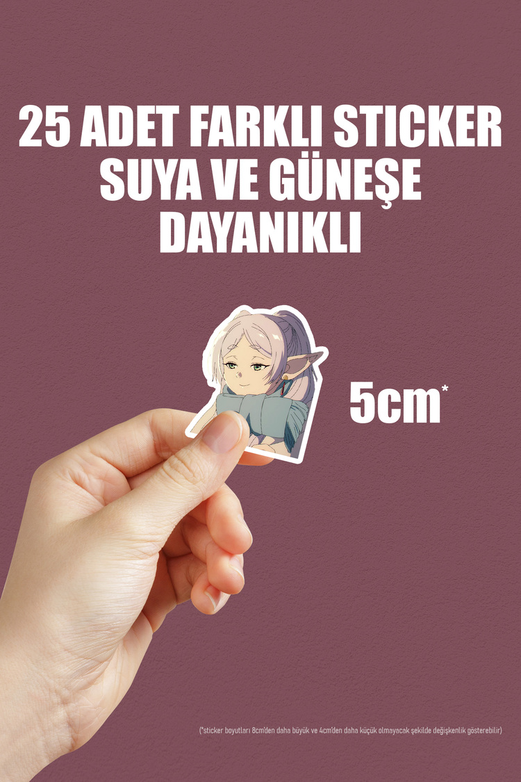 Sousou no Frieren Anime Sticker Paketi (25 Sticker)