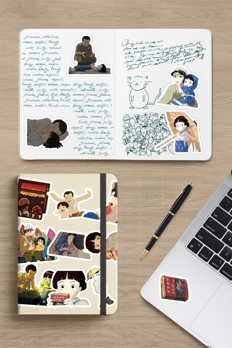 Ateşböceklerinin Mezarı Grave of the Fireflies Ghibli Anime Sticker Paketi (25 Sticker)