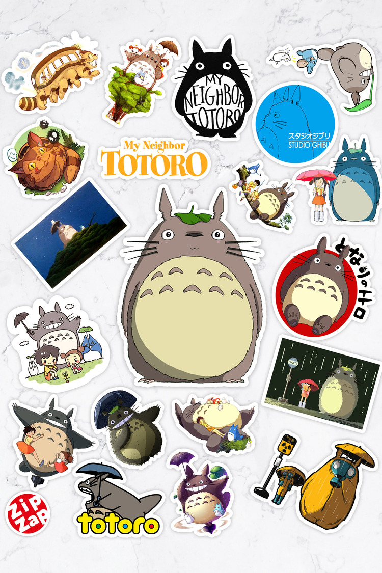 Totoro Ghibli Anime Sticker Paketi (20 Sticker)