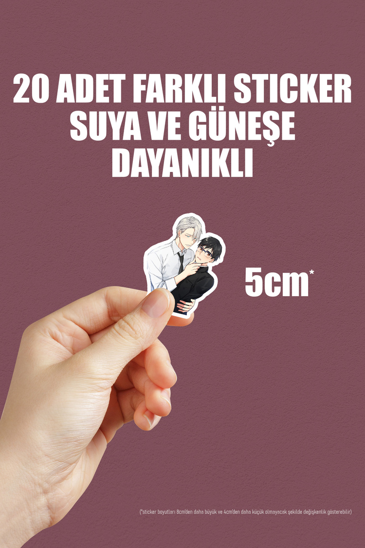 Yuri on Ice Anime Sticker Paketi (20 Sticker)