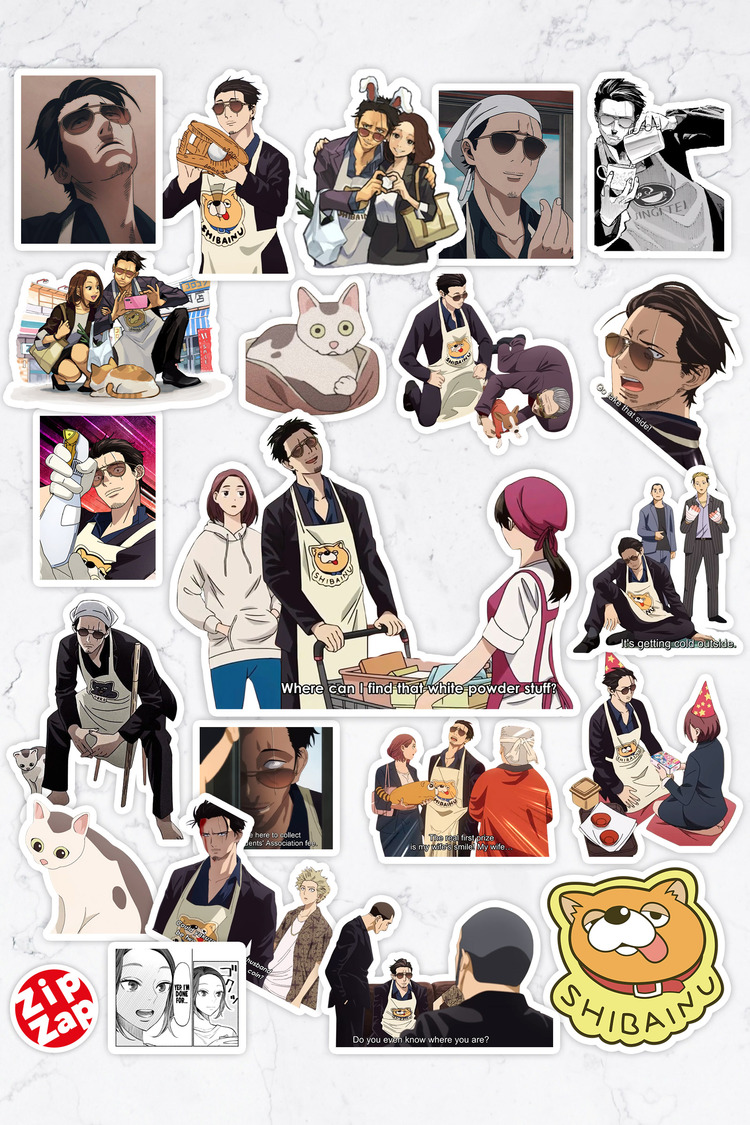 Gokushufudou (The Way of the Househusband) Anime Sticker Paketi (22 Sticker)