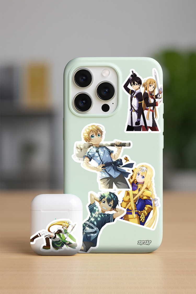 Sword Art Online Anime Sticker Paketi (20 Sticker)