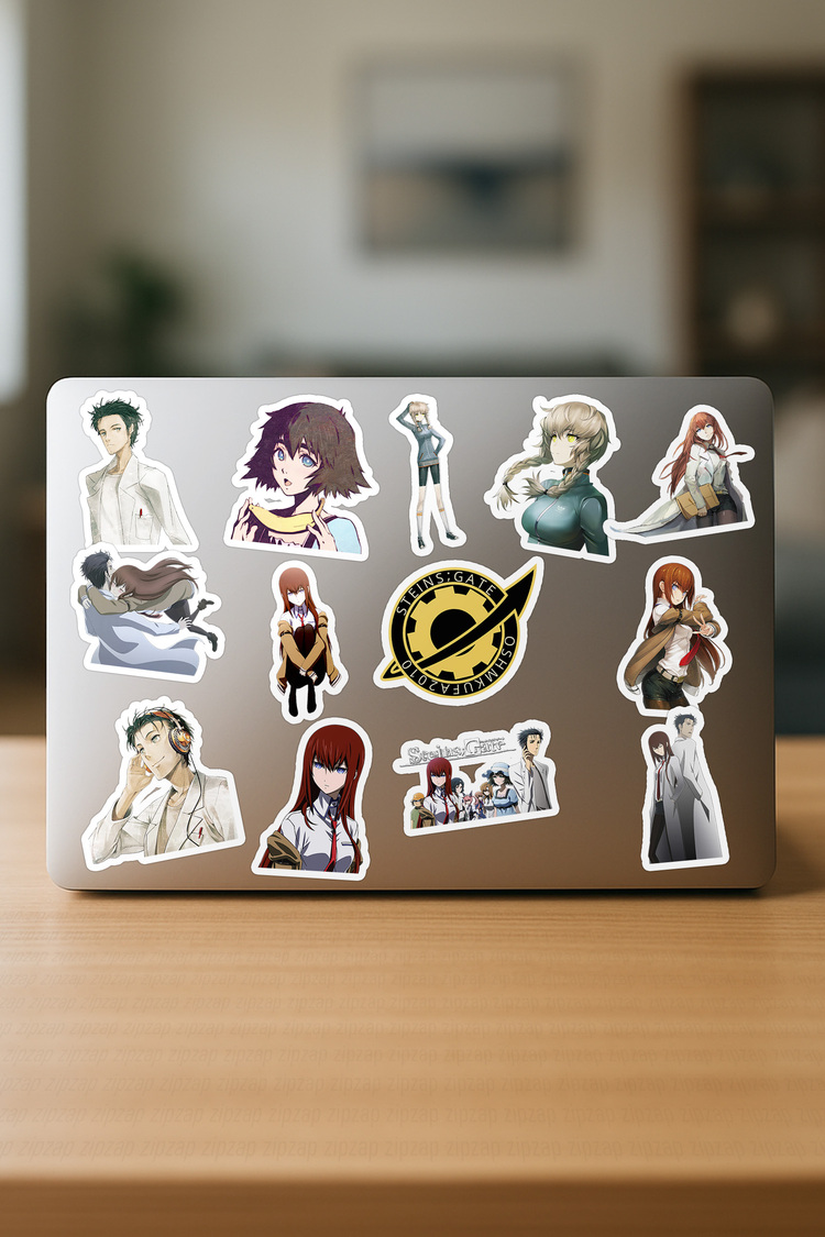 Steins Gate Anime Sticker Paketi (20 Sticker)