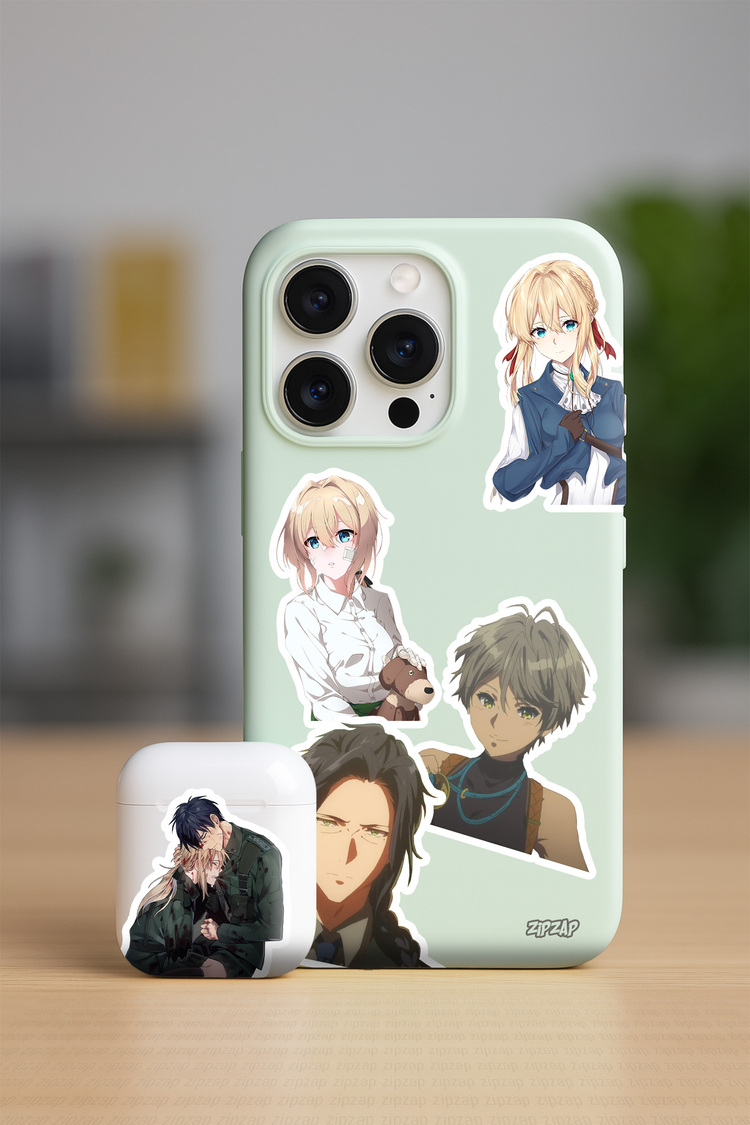 Violet Evergarden Anime Sticker Paketi (20 Sticker)
