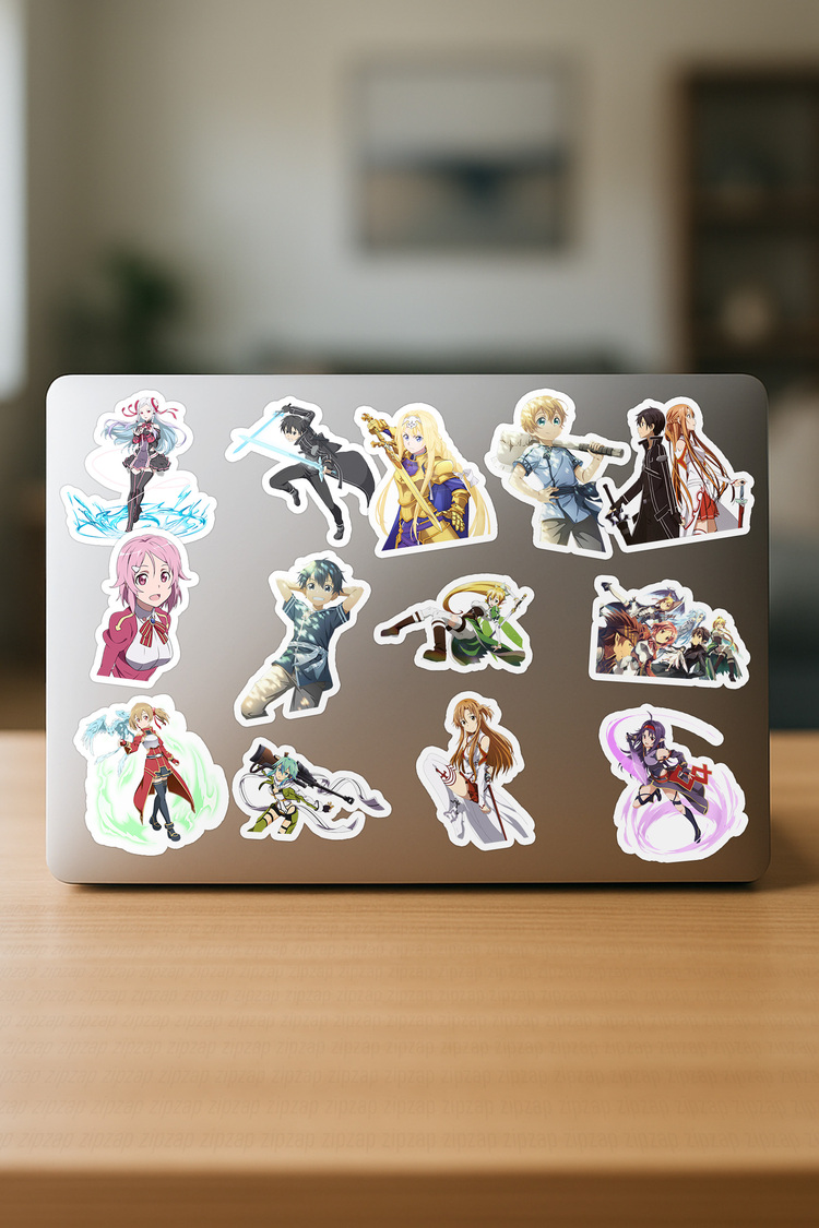 Sword Art Online Anime Sticker Paketi (20 Sticker)