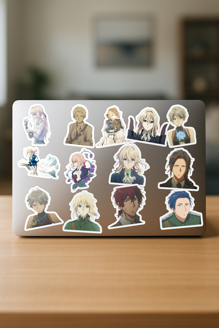 Violet Evergarden Anime Sticker Paketi (20 Sticker)