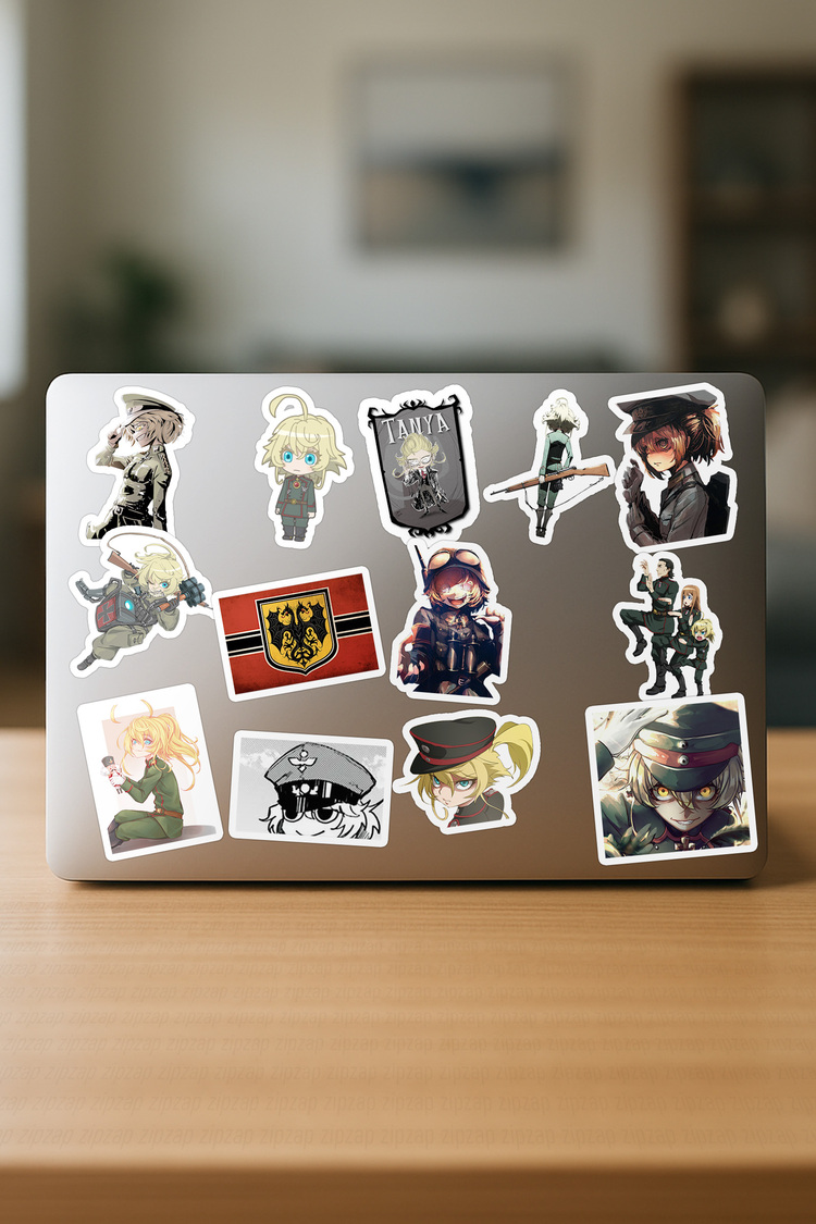 Youjo Senki Anime Sticker Paketi (20 Sticker)