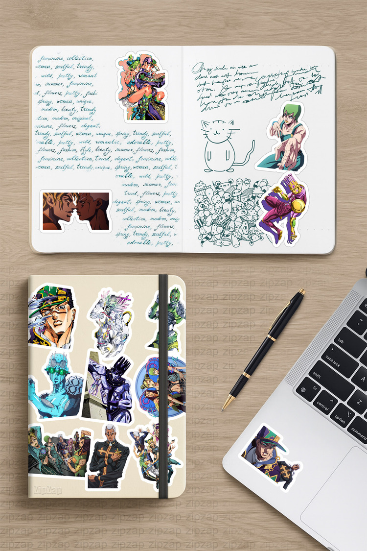 JoJo no Kimyou na Bouken part 6 Anime Sticker Paketi (25 Sticker)