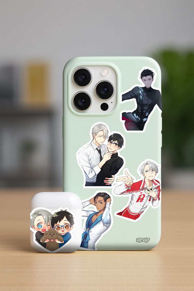 Yuri on Ice Anime Sticker Paketi (20 Sticker)