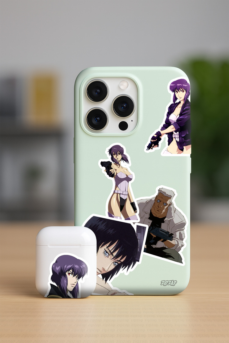 Ghost in the Shell Anime Sticker Paketi (20 Sticker)