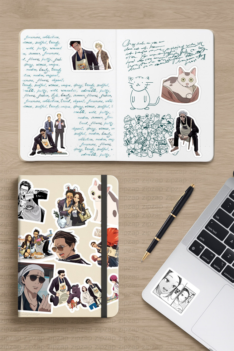 Gokushufudou (The Way of the Househusband) Anime Sticker Paketi (22 Sticker)