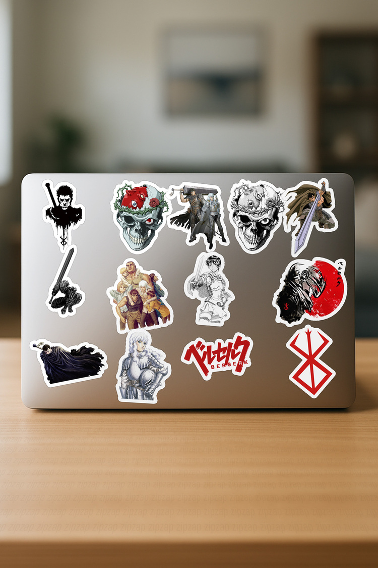 Berserk Anime Sticker Paketi (22 Sticker)