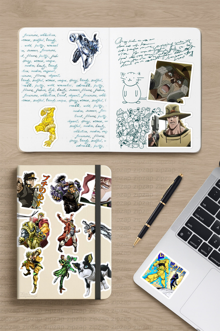 JoJo no Kimyou na Bouken part 3 Anime Sticker Paketi (25 Sticker)