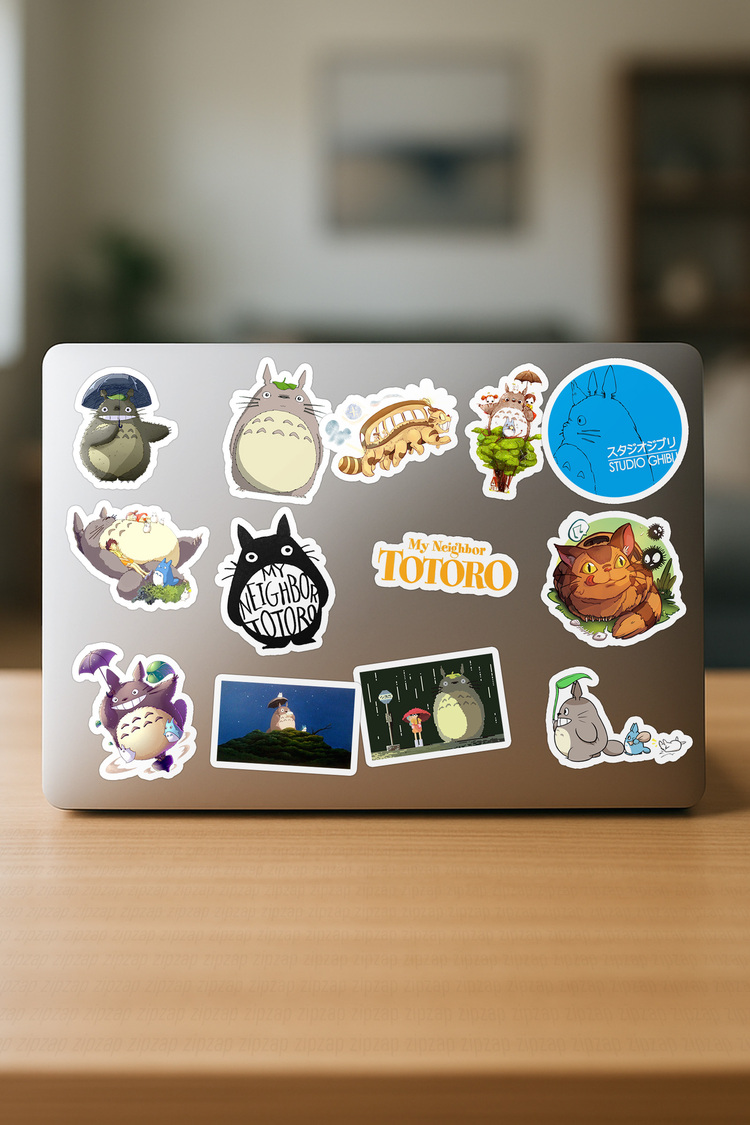 Totoro Ghibli Anime Sticker Paketi (20 Sticker)