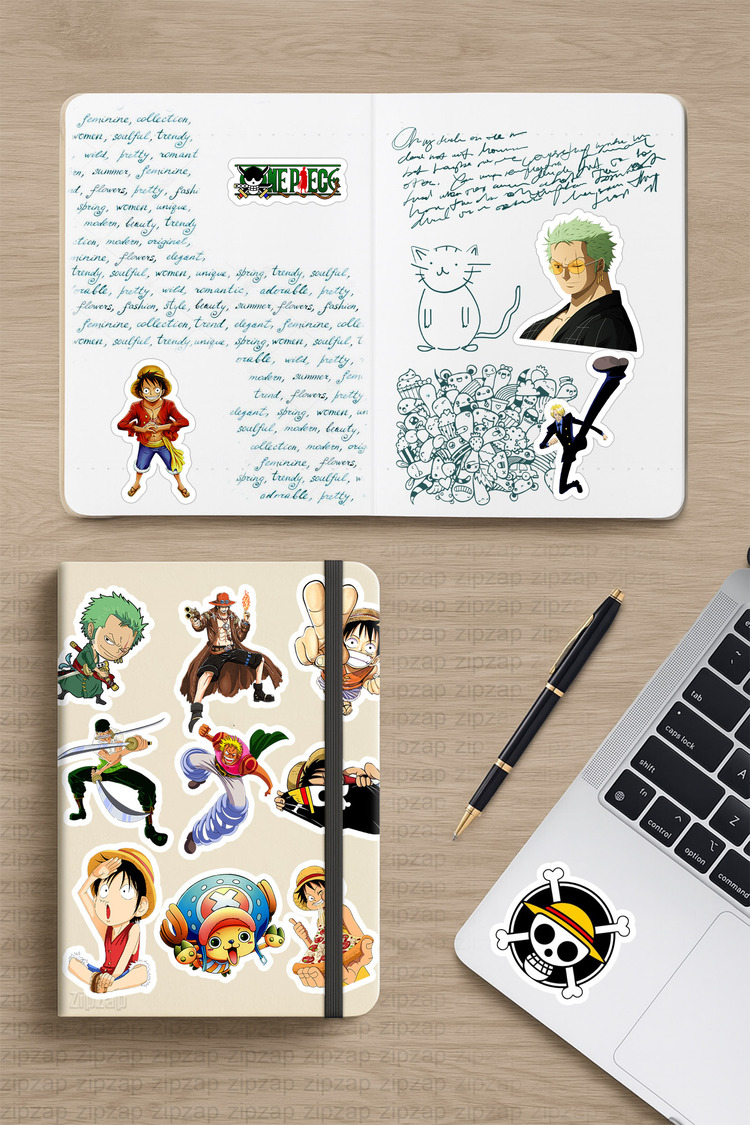 One Piece Anime Sticker Paketi (20 Sticker)