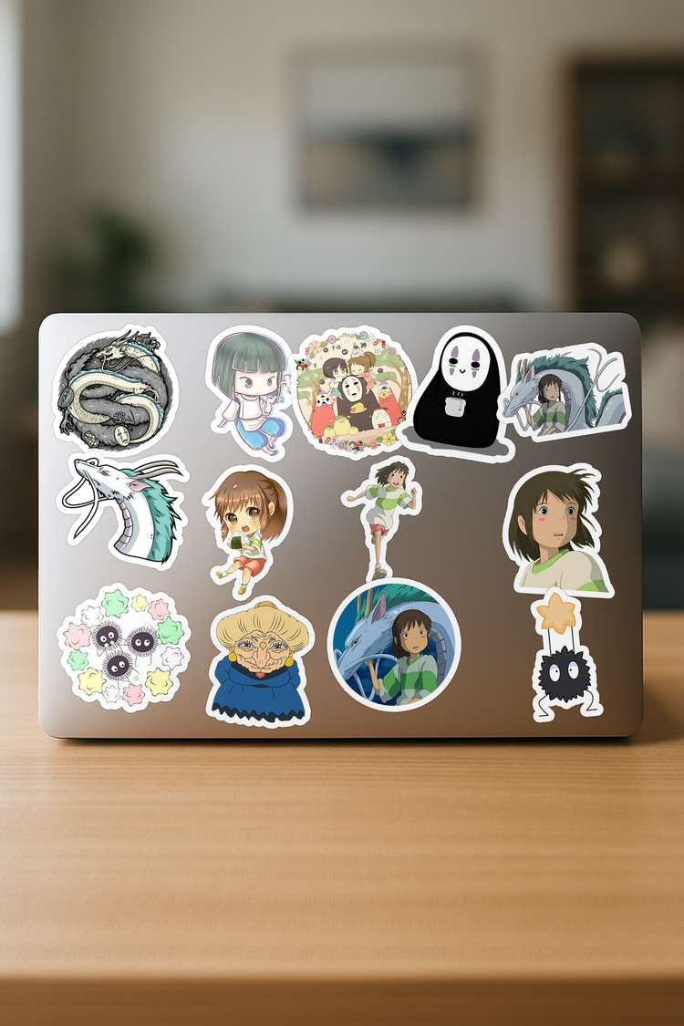 Spirited Away Ghibli Anime Sticker Paketi (24 Sticker)