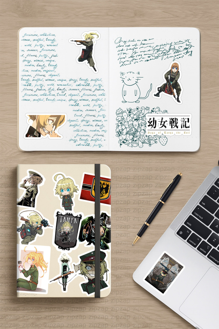 Youjo Senki Anime Sticker Paketi (20 Sticker)