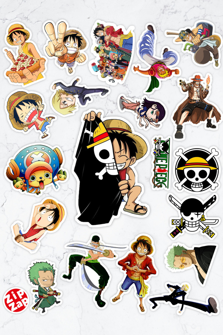 One Piece Anime Sticker Paketi (20 Sticker)