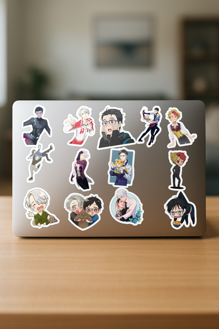 Yuri on Ice Anime Sticker Paketi (20 Sticker)