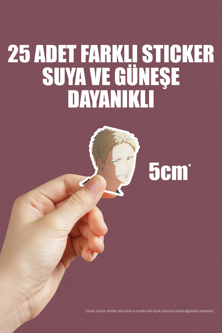 Given Anime Sticker Paketi (25 Sticker)