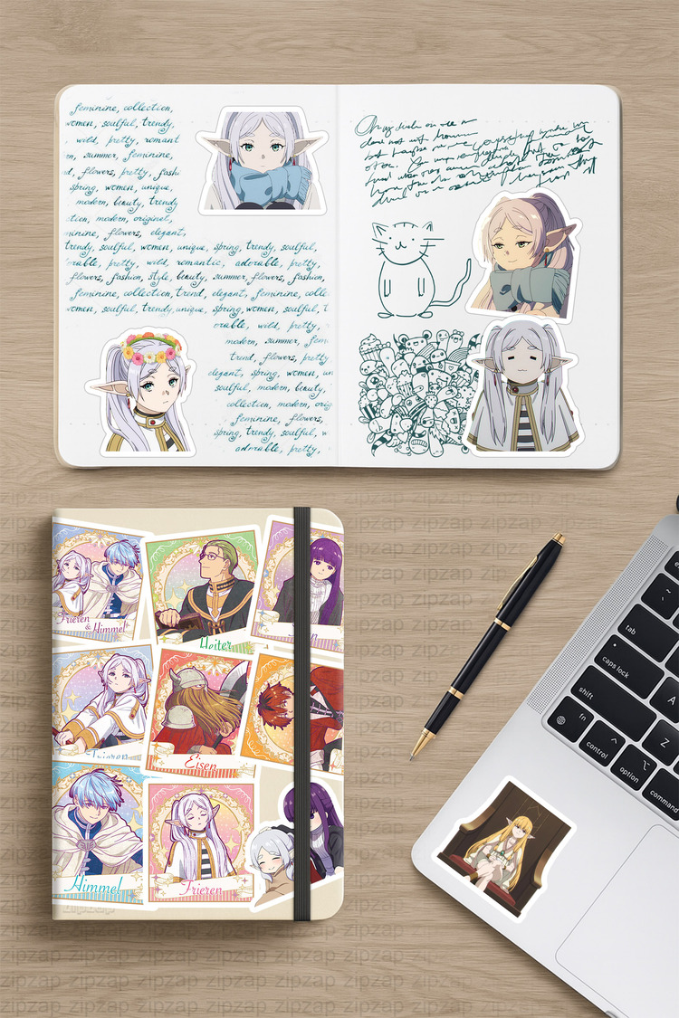 Sousou no Frieren Anime Sticker Paketi (25 Sticker)