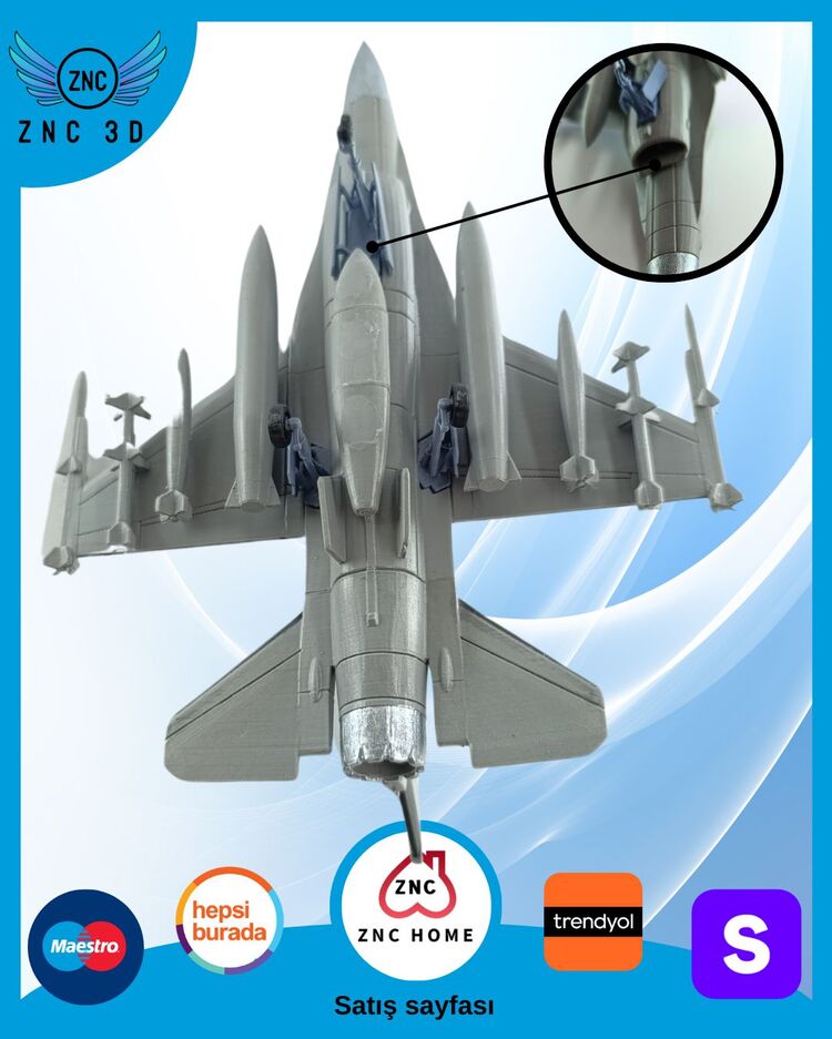 F-16 D BLOCK maket Uçak