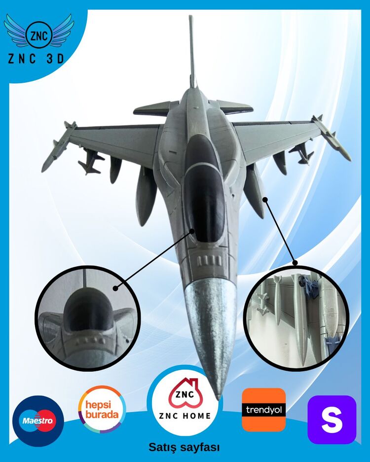 F-16 D BLOCK maket Uçak