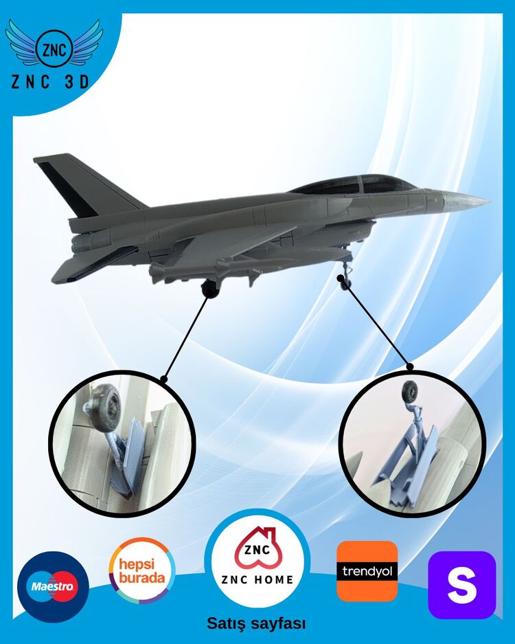 F-16 D BLOCK maket Uçak