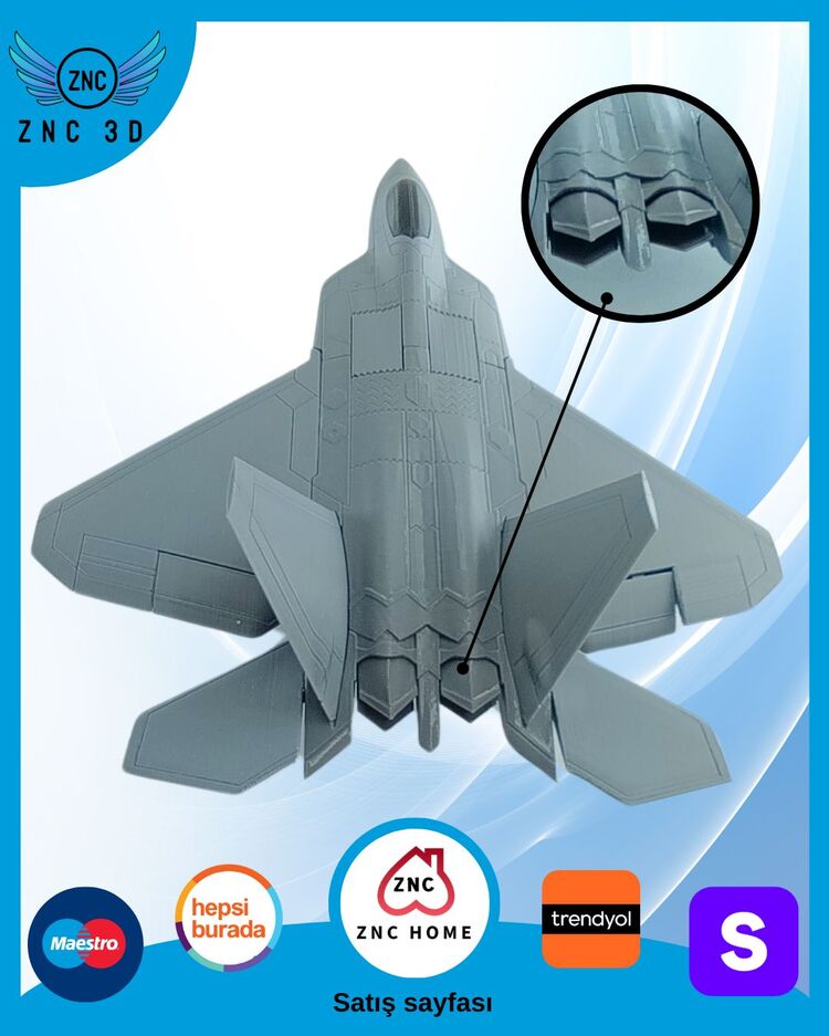 F-22 Raptor Maket Uçak