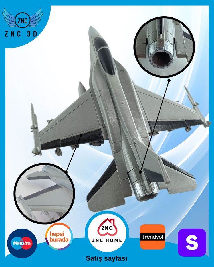 F-16 D BLOCK maket Uçak