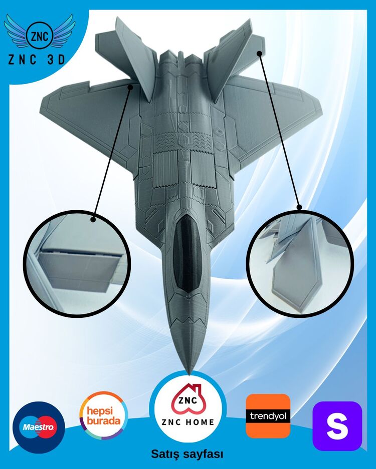 F-22 Raptor Maket Uçak