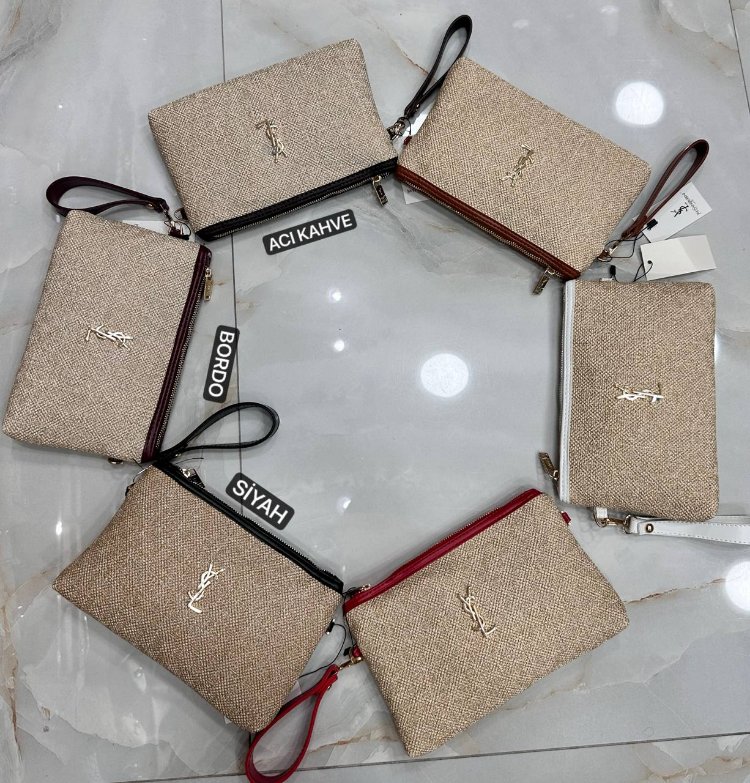 Yves Saint Laurent Hasır Clutch✨

