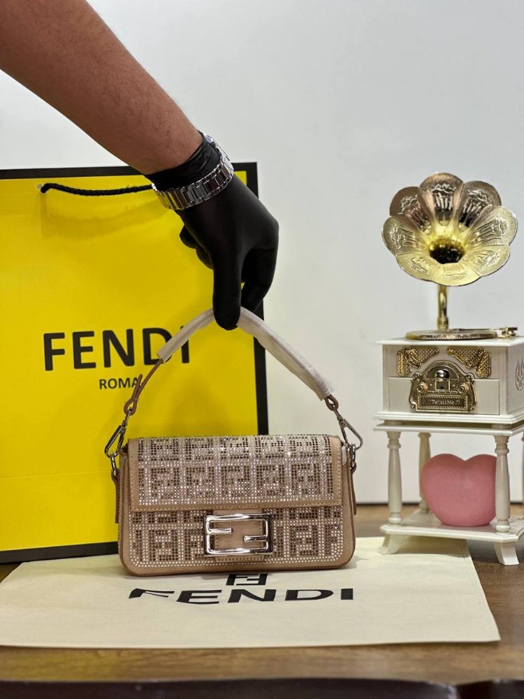 Fendi Baguette Mini Sequnis or Crystals bag✨