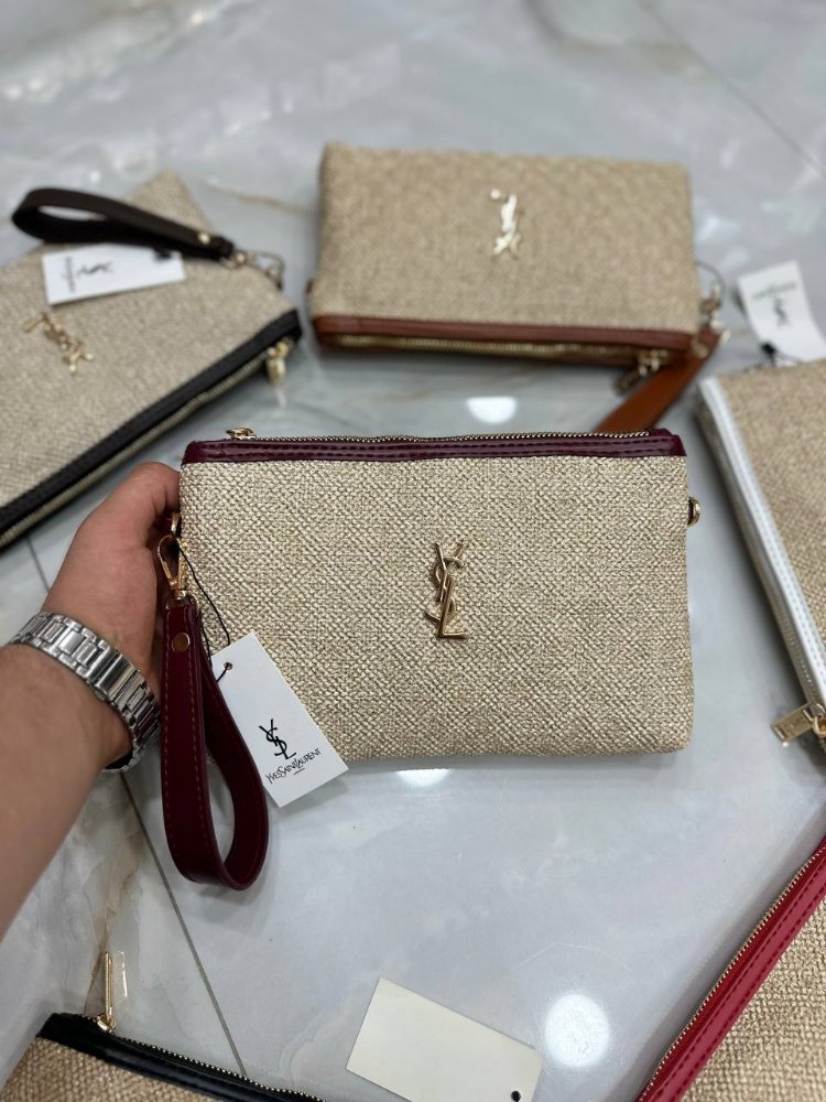 Yves Saint Laurent Hasır Clutch✨

