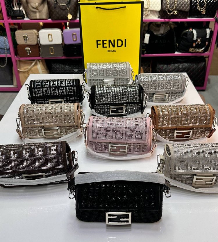 Fendi Baguette Mini Sequnis or Crystals bag✨