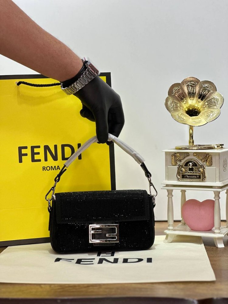 Fendi Baguette Mini Sequnis or Crystals bag✨