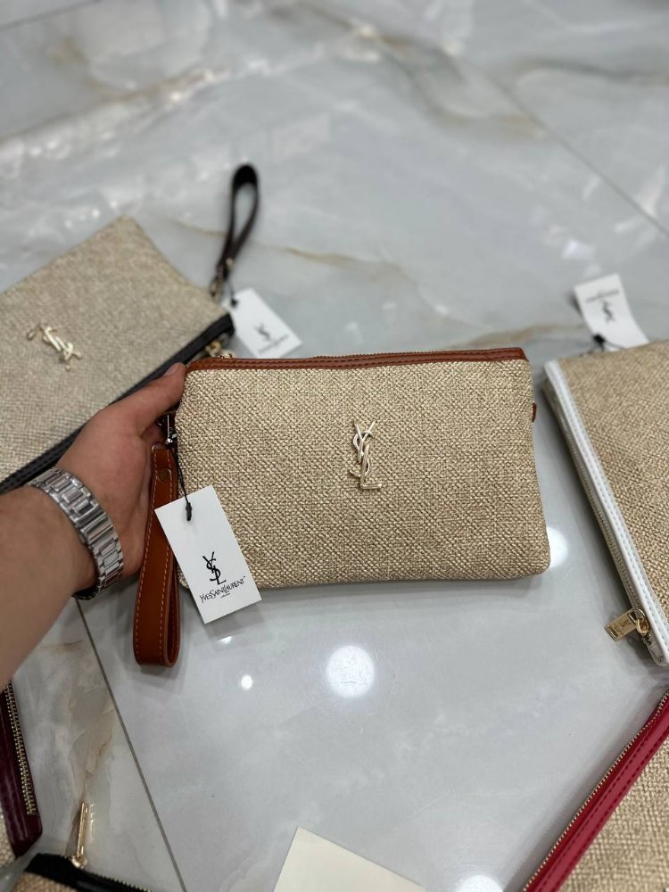 Yves Saint Laurent Hasır Clutch✨