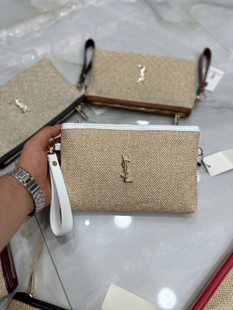 Yves Saint Laurent Hasır Clutch✨

