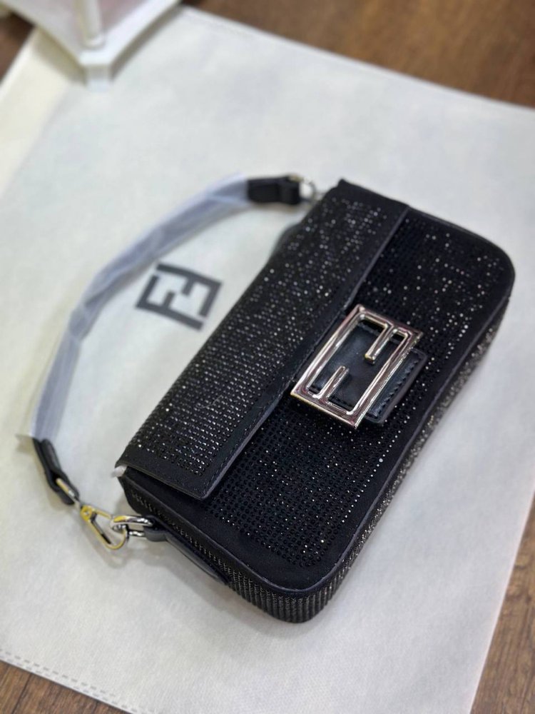 Fendi Baguette Mini Sequnis or Crystals bag✨