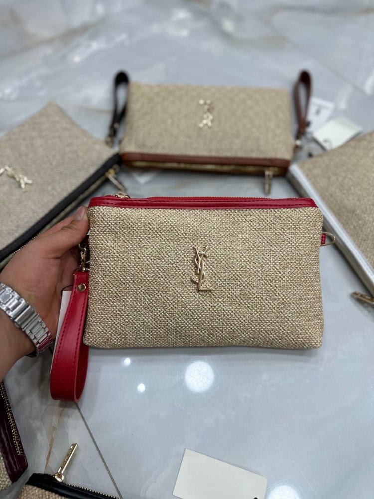 Yves Saint Laurent Hasır Clutch✨

