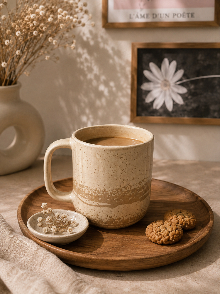 Drift&Elegant 260 ml Doğal Desenli Stoneware Kupa