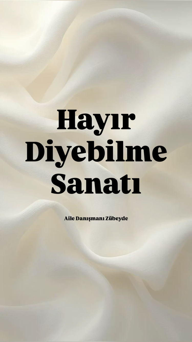 HAYIR Diyebilme Sanatı