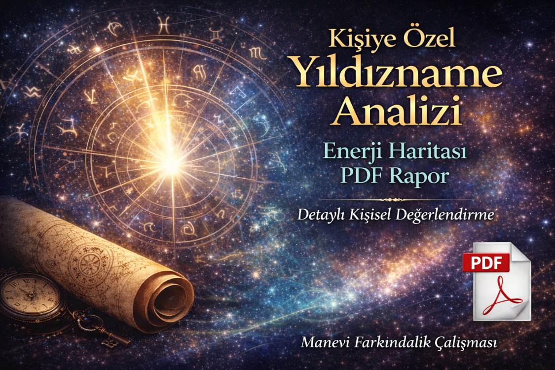Kişiye Özel Yıldızname Analizi – Doğum Tarihi & Enerji Haritası PDF Raporu