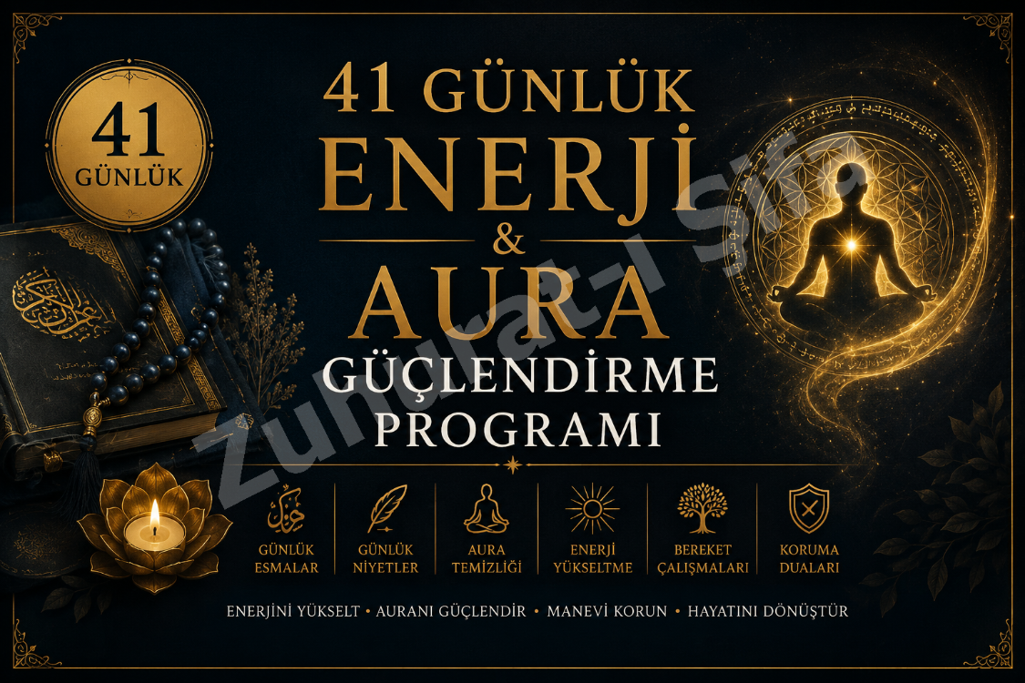 41 Günlük Enerji & Aura Güçlendirme Programı – Günlük Esmalar, Koruma Duaları ve Bereket
