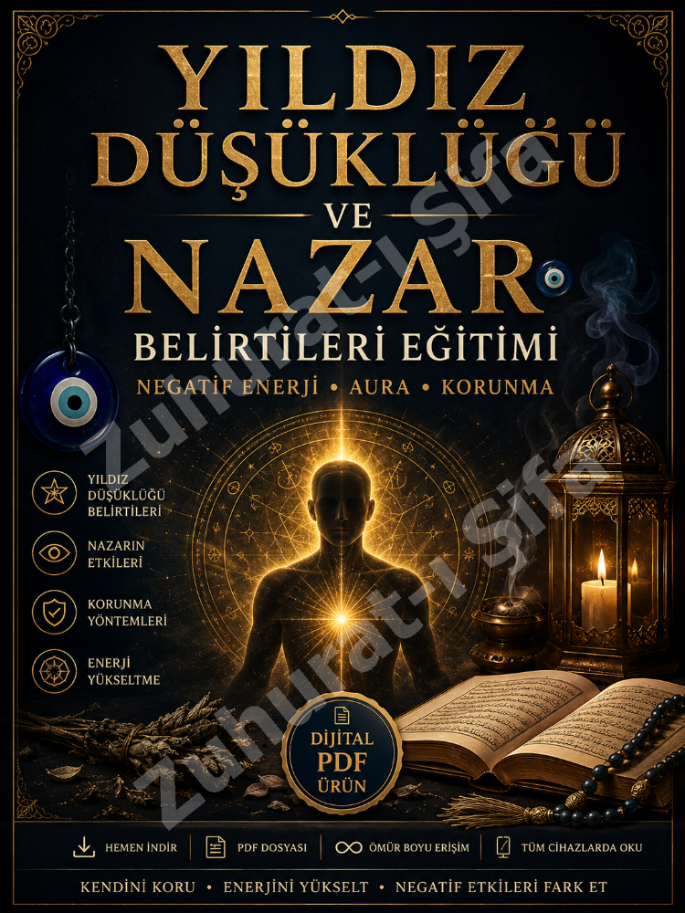 Yıldız Düşüklüğü & Nazar Belirtileri Eğitimi – Negatif Enerji, Aura ve Korunma Rehberi