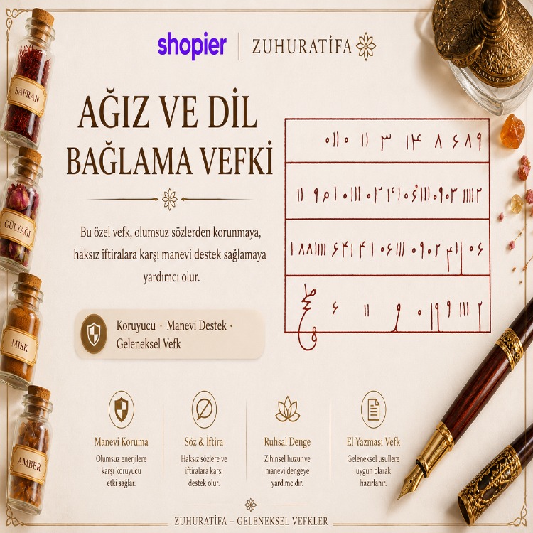 AĞIZ VE DİL BAĞLAMA VEFKİ – KİŞİYE ÖZEL HAZIRLANAN MANEVİ KORUMA ÇALIŞMASI