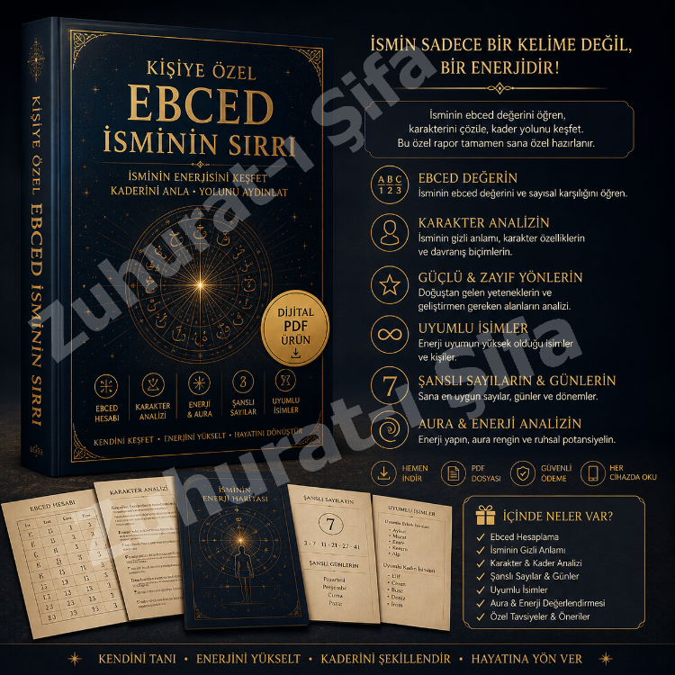 Kişiye Özel Ebced İsminin Sırrı – İsim Analizi, Karakter, Aura ve Kader Yolu